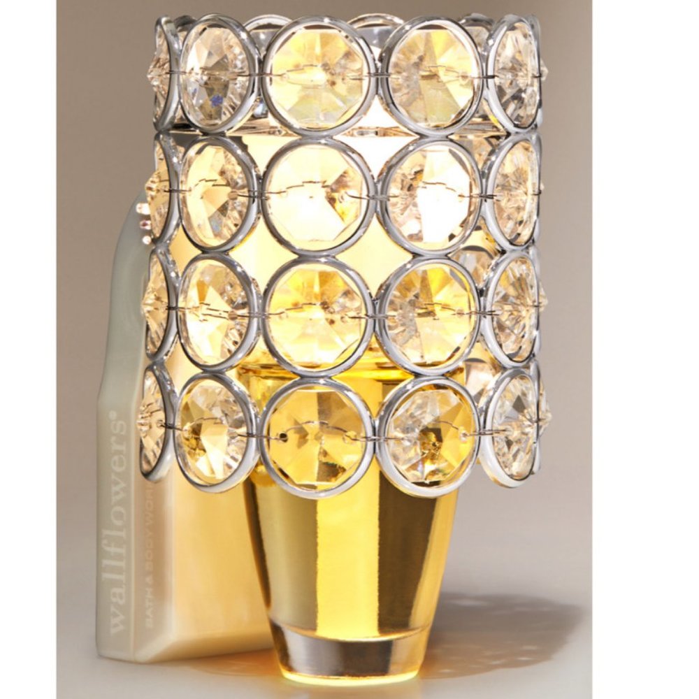 Bath & Body Works Clear Gems Adjustable Nightlight Wallflower Scent Control Plug